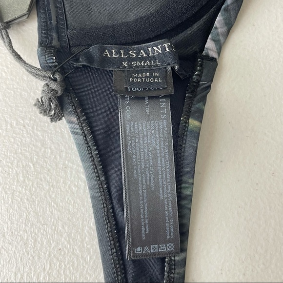 ALL SAINTS NWT SOFIA NELUWA BIKINI TOP STRAPLESS HALTER TOP SWIM - Picture 10 of 12